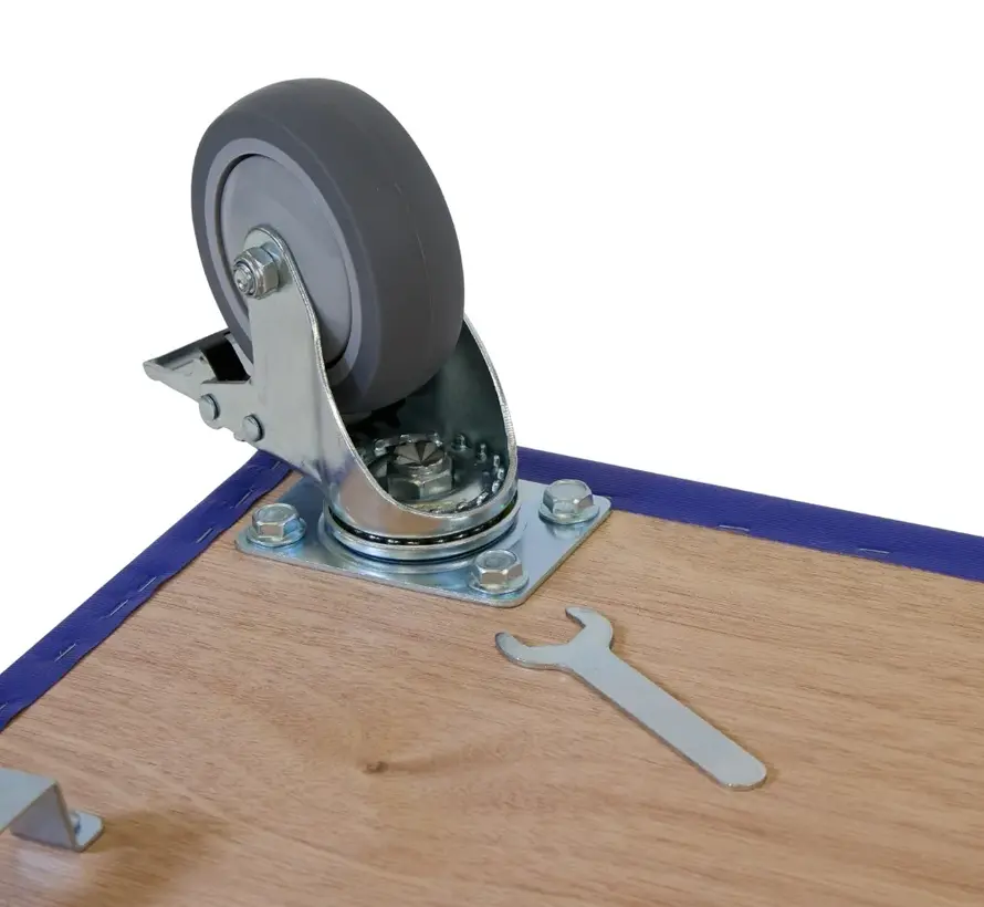 Rodillo para muebles 4x frenado- Rueda TPR - 600mm x 350mm - 350kg