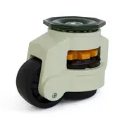 MESO Rueda giratoria elevable de nylon negro con agujero central - 62mm - 500kg