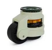 MESO Rueda giratoria elevable de nylon negro con agujero central - 75mm - 750kg