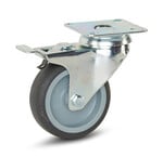 Carrello pieghevole zincato - 2 ruote pneumatiche cerchio acciaio Ø cm 26 -  cm 49x120h 
