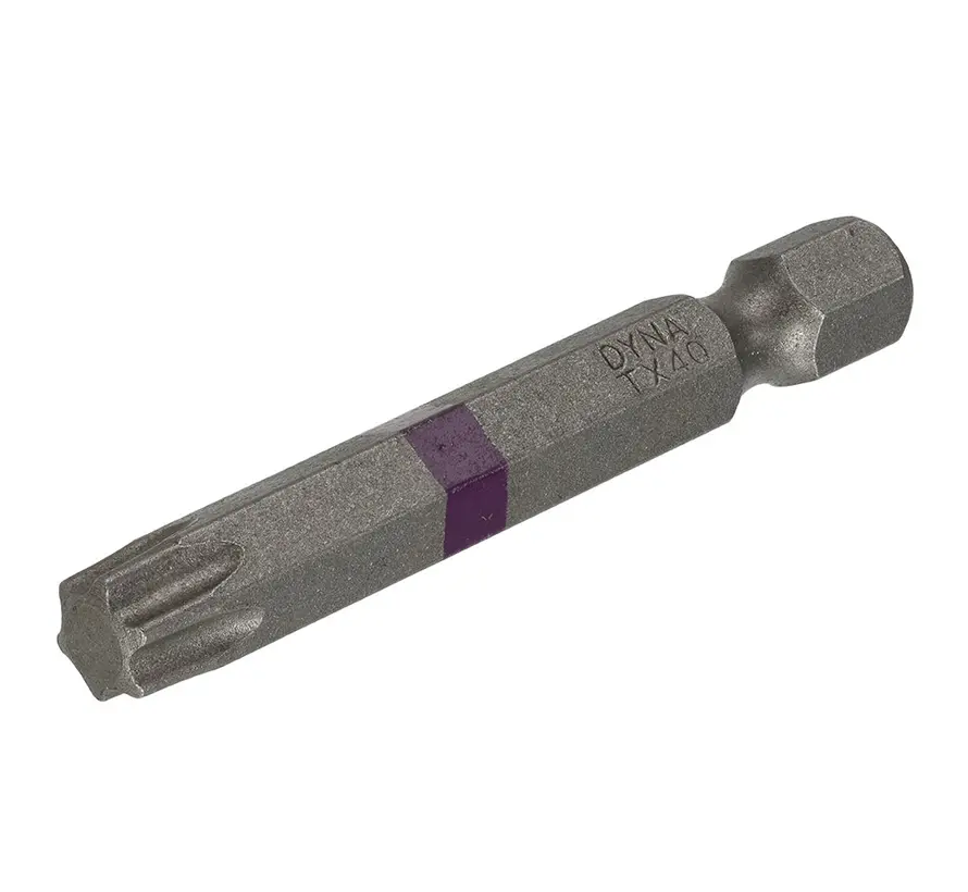 Dynaplus - Punta per vite 50MM - TX-40 Viola (5 pezzi)