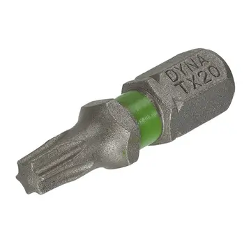 Dynaplus Dynaplus - Punta per vite 25MM - TX-20 Verde (10 pezzi)
