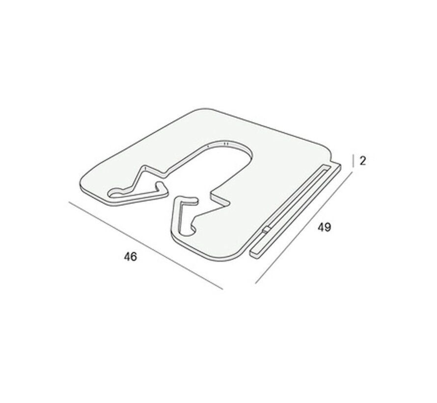 Milli-Max - Piastra di riempimento 2 mm - Giallo (200 pezzi)