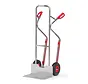 Fetra Carrello a mano in alluminio con ruote pneumatiche 260 x 85 mm - 200 kg - Pala larga