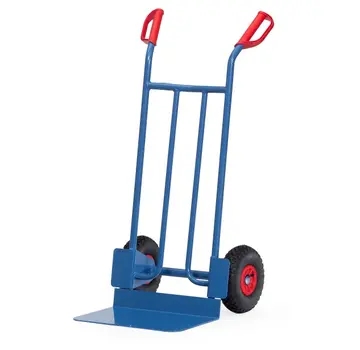 Fetra  Carrello a mano con ruote pneumatiche 260 x 85 mm - 250 kg - Pala larga