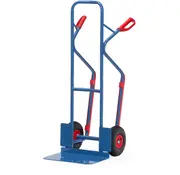 Fetra  Carrello a mano con ruote pneumatiche 260 x 85 mm - 300 kg - Pala larga