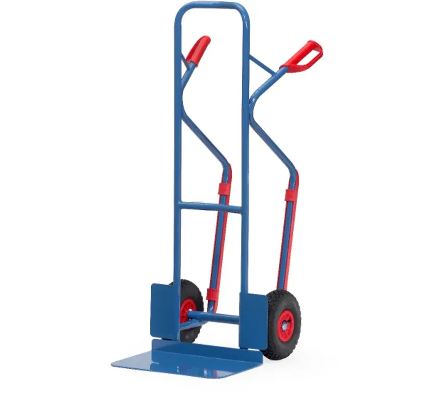 Fetra Trolley Pneumatici 260 x 85 mm - 300 kg - Paletta larga