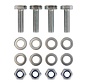 Kit di montaggio M10 - 4x bullone esagonale - 4x dado - 8x rondella