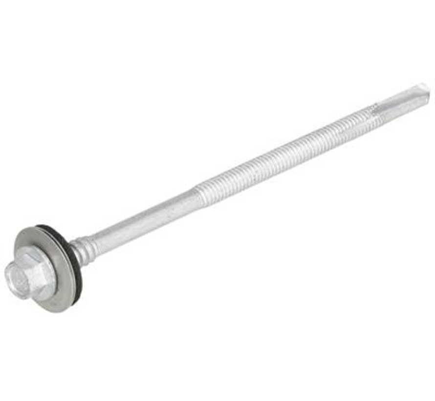 Tetto e facciata - Viti per pannelli sandwich bimetallici per acciaio - BP5 - 6,3/5,5 x 155 mm - Filetto pieno (20 pezzi)