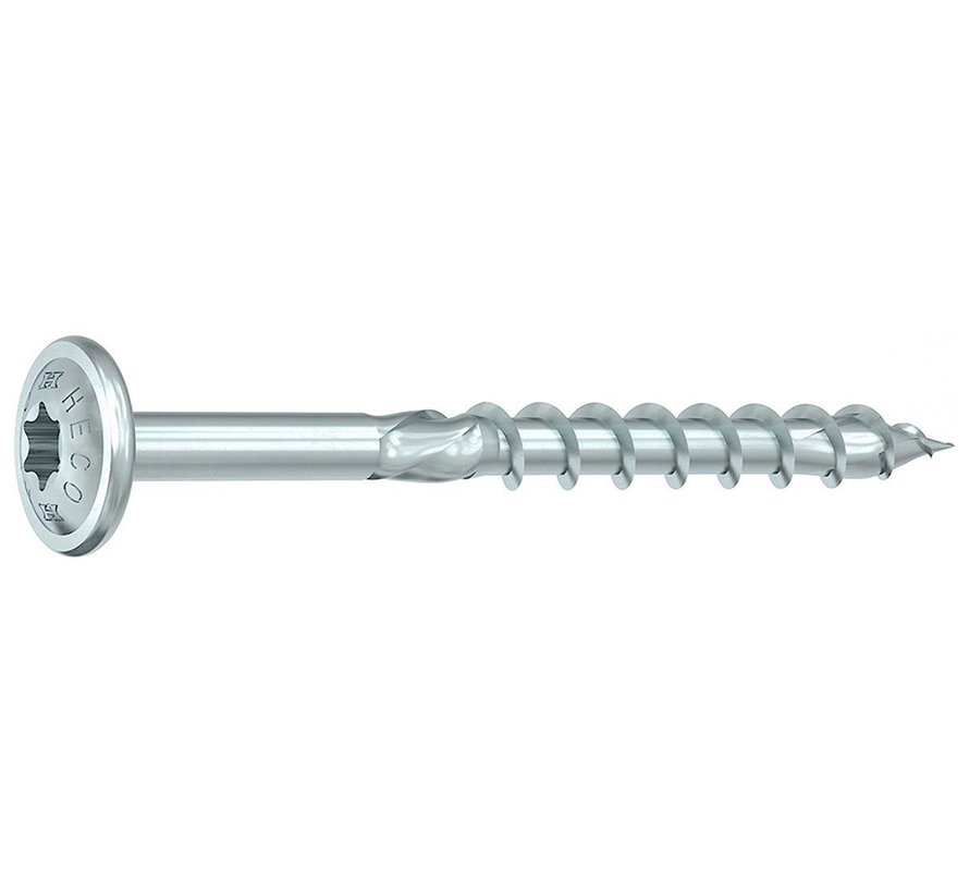 Viti Heco Topix-Plus - Testa svasata Torx - 8x 400mm - Filettatura parziale (50 pezzi)