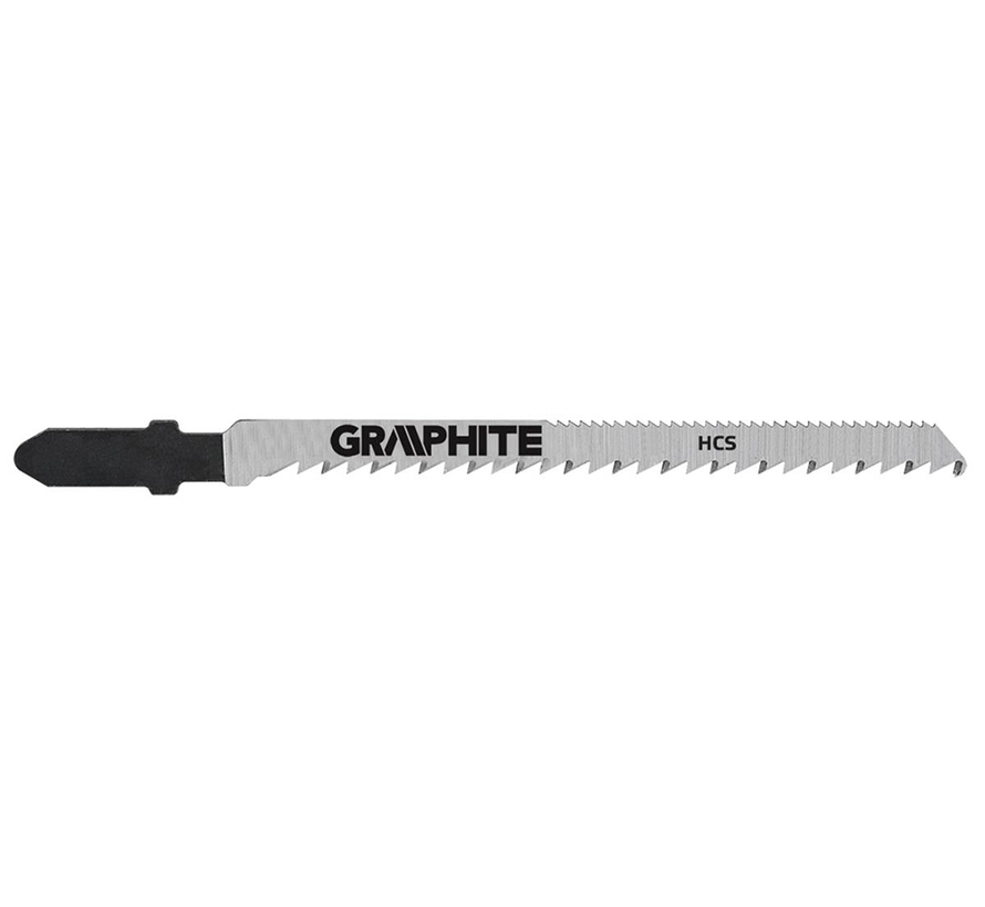 Graphite - Lame per seghetto alternativo - Per legno - Fine - Denti su 2 lati (2 pezzi)