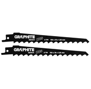 GRAPHITE Graphite - Lame per seghe alternative - 3 TPI - 150x19x1,25mm (2 pezzi)