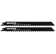 GRAPHITE Graphite - Lame per seghe alternative - 3 TPI - 225x19x1,25mm (2 pezzi)