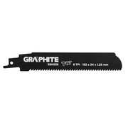 GRAPHITE Graphite - Lame per seghe alternative - 8 TPI - 152x24x1,25 mm (2 pezzi)