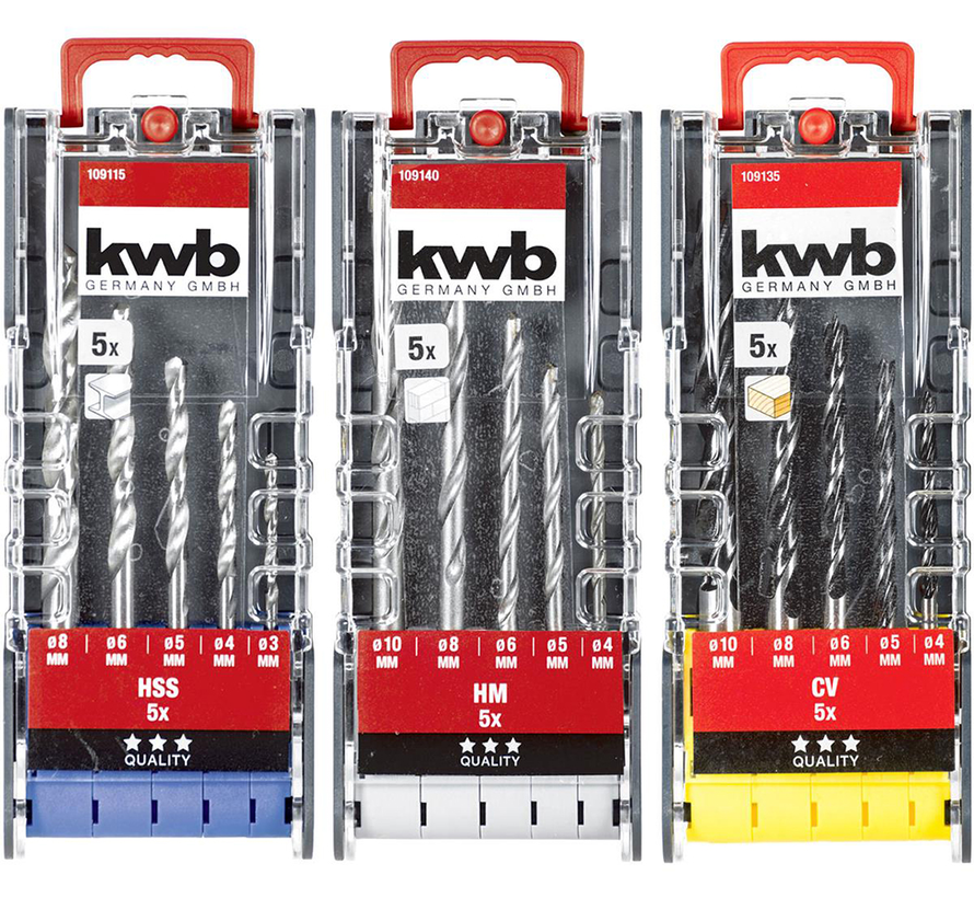 Kwb - Set di centraline elettriche - Legno, Pietra, Metallo (3 set)