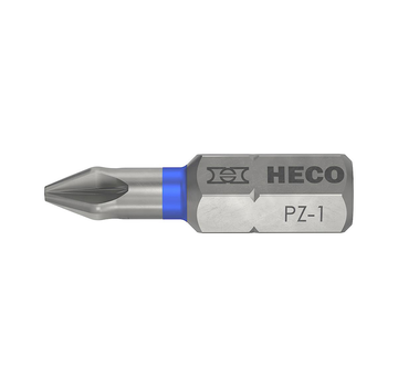 Heco - Inserti - Pozidrive 1 - 25 mm (blister 2 pezzi)