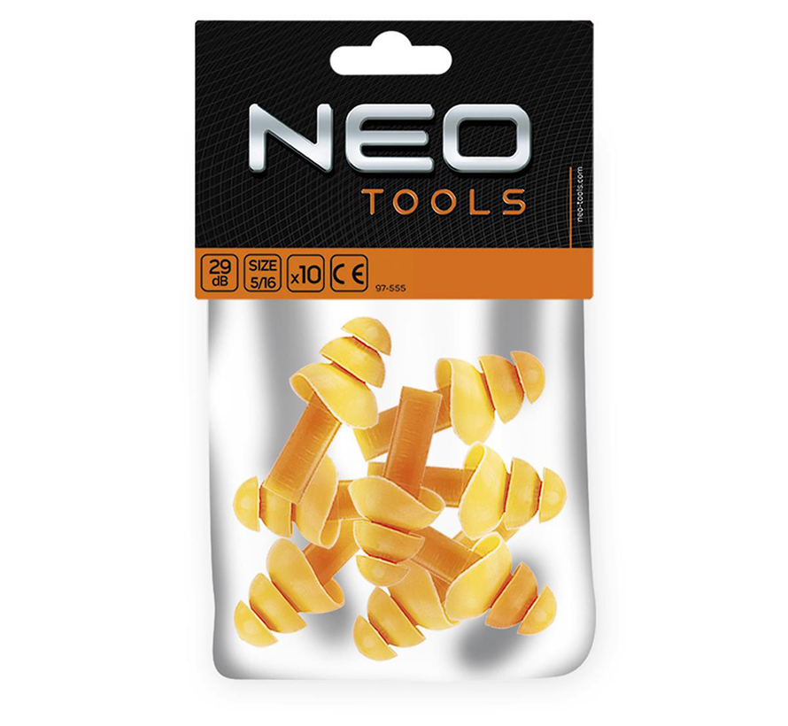 Neo - Inserti auricolari - 10 inserti in silicone 29 dB