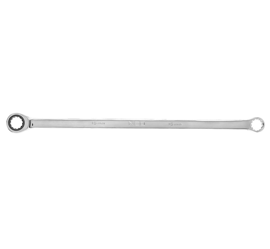 Neo - Chiave a cricchetto per anelli - 16 mm Molto lunga