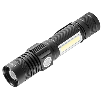 Neo - Torcia elettrica - 2 in 1, CREE T6 + COB LED a batteria