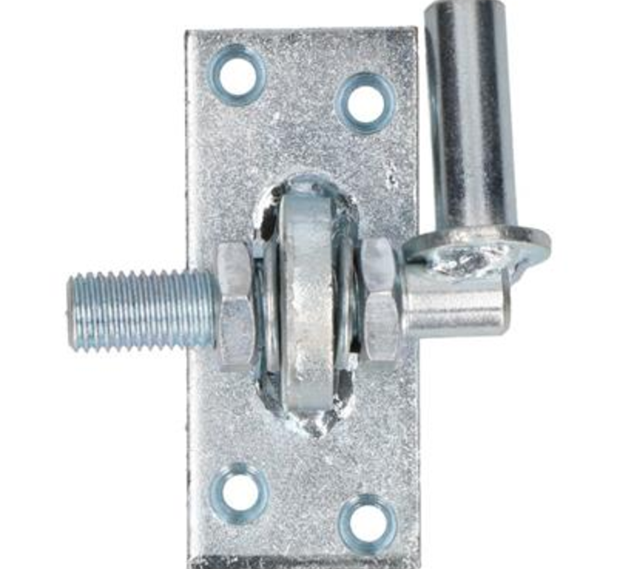 Piastra a pollice - regolabile - zincata - 16 mm