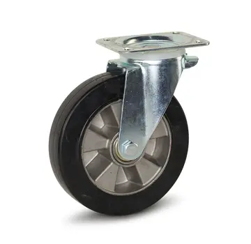 MESO Contenitore per rifiuti con ruote piroettanti con piastra superiore - 200 mm - 500 kg