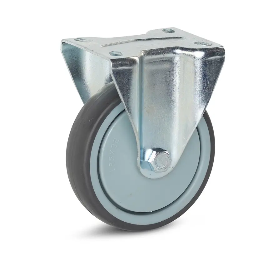 Ruota fissa per attrezzature - 125mm - 130kg