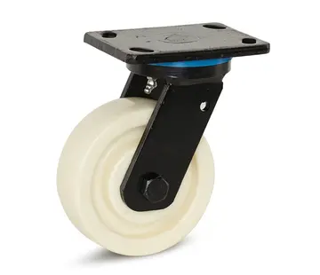 MESO Ruota girevole extra pesante in nylon con piastra superiore - 150 mm - 1.000 kg