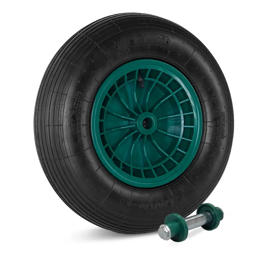 Ruota per carriola Pneumatico pneumatico 390 mm di diametro, portata 200 kg, COMPRESO 130 mm AS