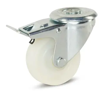 MESO Ruota girevole Nylon con freno 80 mm  - 150 kg