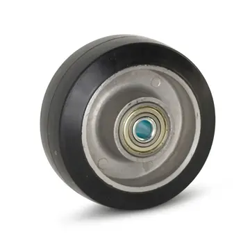 MESO Ruote di Gomma Elastica Nero 100 mm - 220 kg