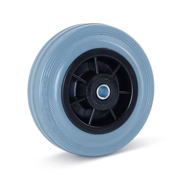 MESO Ruota in gomma grigia - 125 mm - 120 kg - Non strisciante