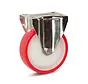 Ruota fissa in acciaio inox PU - 125mm - 220kg