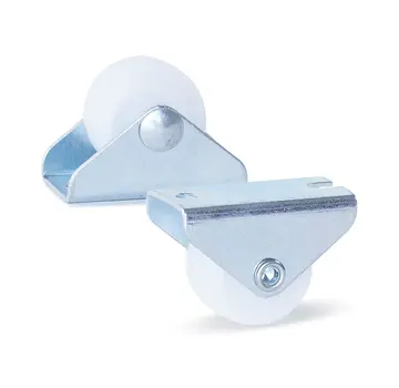 MESO Piccola ruota fissa in PP bianco - 25mm - 35kg