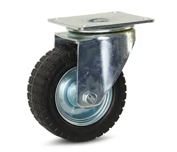 MESO Ruota girevole in gomma larga - 200 mm - 600 kg