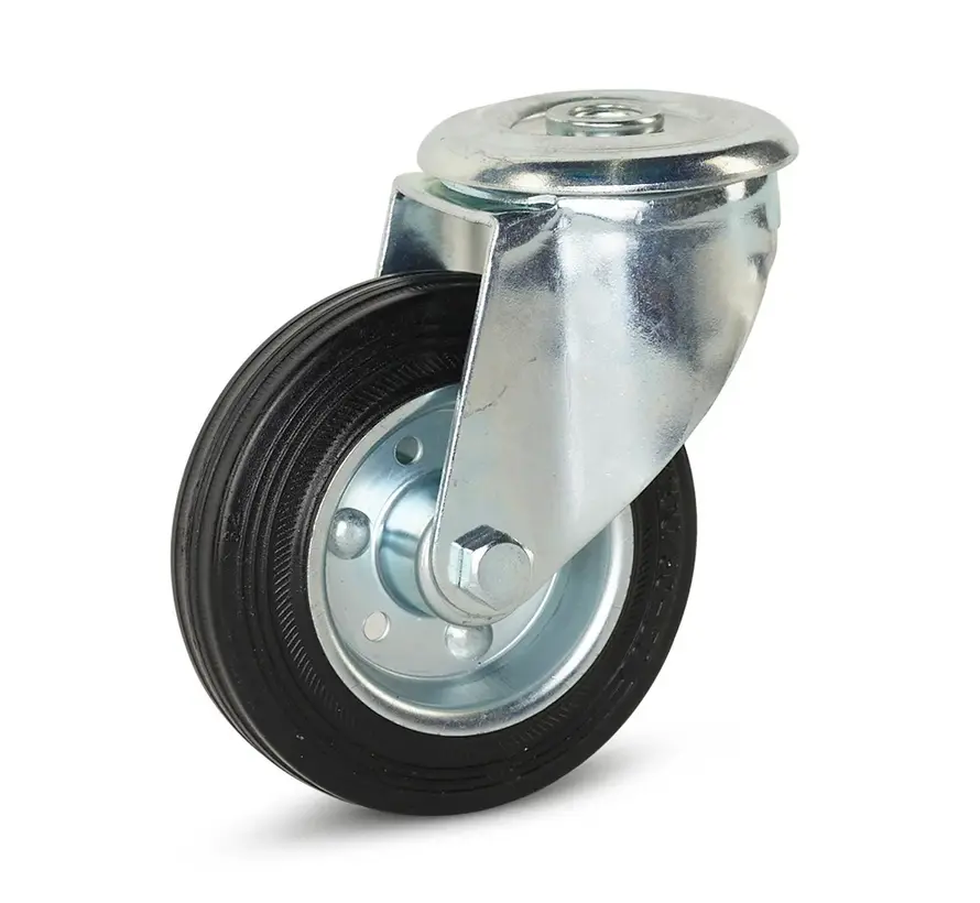 (Inodore) Ruote girevole di Gomma 100 mm - RS5-100NS