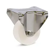 Ruota fissa in nylon in acciaio inox - 80mm - 120kg - A