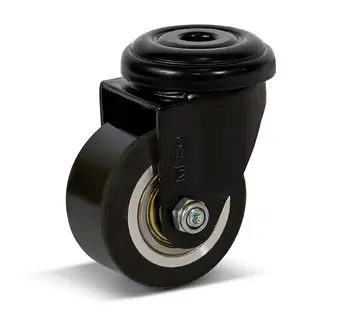 MESO Ruota girevole in PU con foro centrale - 50mm - 120kg