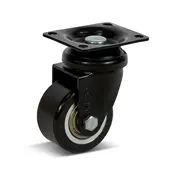 MESO Ruota girevole in PU con piastra superiore - 50mm - 120kg