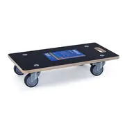MESO Carrello per mobili MESO - Rettangolare - Frenato - Ruota in gomma TPR - Max 250kg