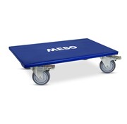 MESO Rullo per mobili 4x frenato- ruota in TPR - 600mm x 350mm - 350kg
