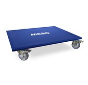 MESO Rullo per mobili 4 x frenato - ruota in TPR - 800mm x 600mm - 350kg