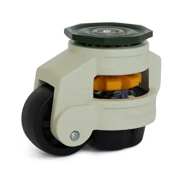 MESO Ruota girevole di sollevamento in nylon nero con foro centrale - 50mm - 250kg