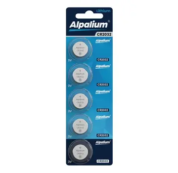 Batteria a bottone al litio - CR2032 - 3V (5 pezzi)