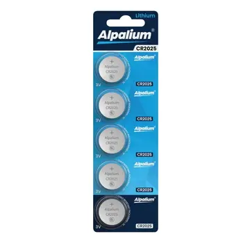 Batteria a bottone al litio - CR2025 - 3V (5 pezzi)