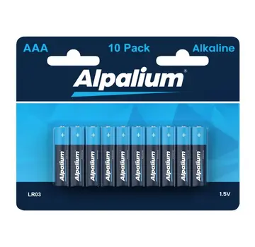Batteria alcalina AAA -LR03 - 1,5 V (10 pezzi)