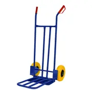 MESO Trolley blu - Valvola inclusa - Max 200 kg - Antifuga (PU) Giallo/Nero