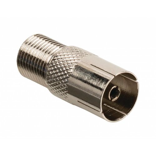 Valueline Valueline Coax-Adapter F F-Connector Female - Coax Female (IEC) Zilver