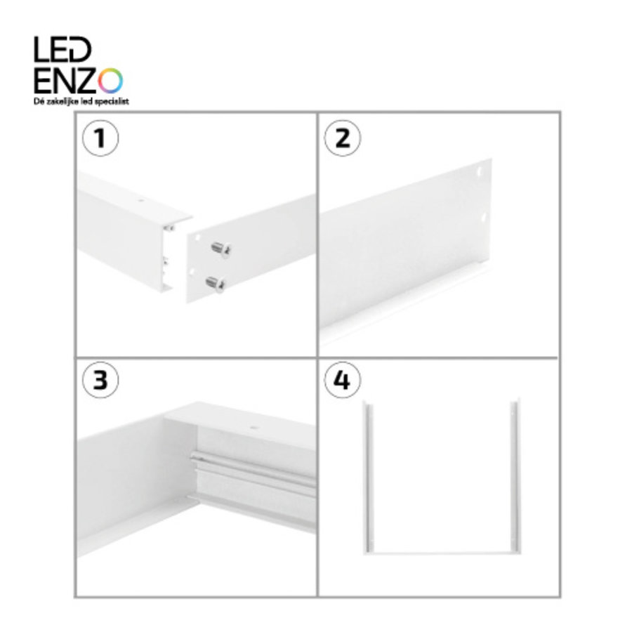 Opbouwkit voor LED paneel 30x30cm-4