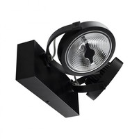 thumb-Zwarte verstelbare CREE-COB 30W AR111 LED plafondlamp met 2 spotlights (dimbaar)-4
