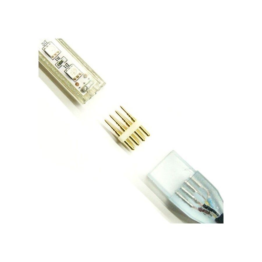 4 PIN connector voor 220V SMD5050 RGB LED strips - Per 10 verpakt-3